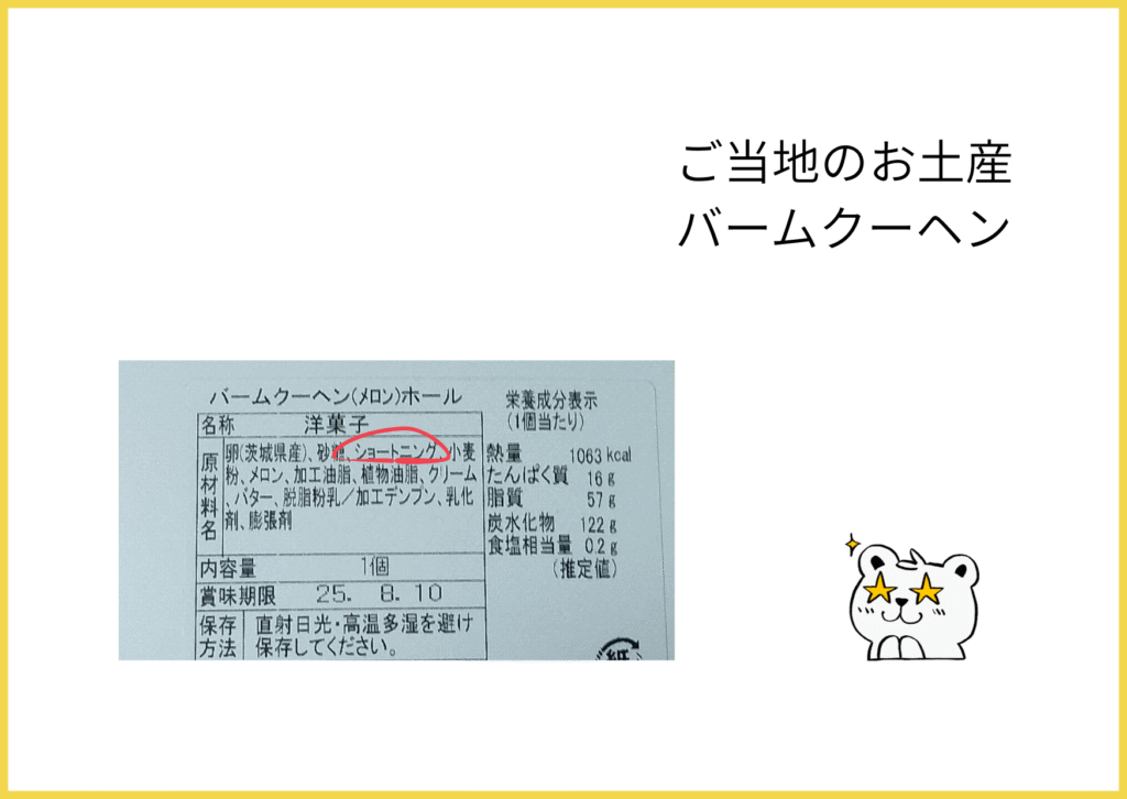 ショートニング例