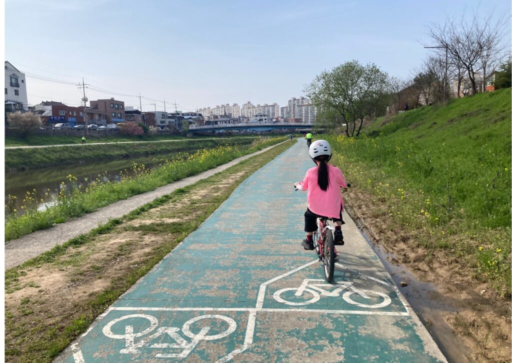 自転車の練習